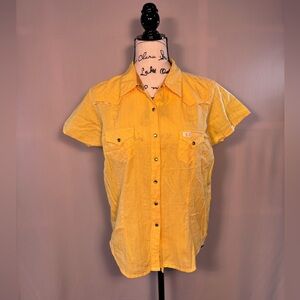 Twenty X Women's Western Yellow Button Snap Front Shirt